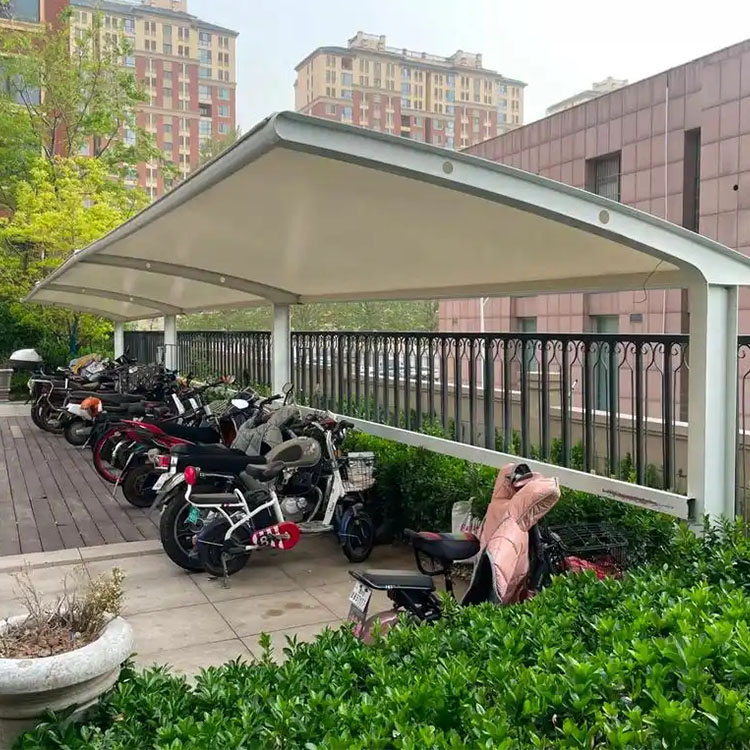 奉贤区膜结构电动车棚